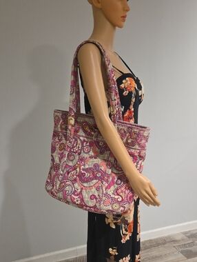 Quilted Pink Paisley Tote Bag - Vera Bradley